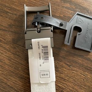 Nike Golf Belt Reversible Size 40 Grey Gray White Mens New With Tags